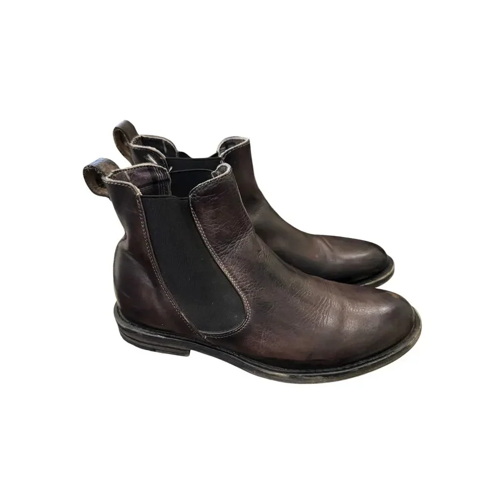 BED|STÜ Nando Men’s 8 Brown Leather Chelsea Ankle Boots EU 41